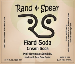 Rand & Spear Hard Soda Cream Soda February 2020
