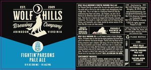 Wolf Hills Brewing Company Fightin' Parsons Pale Ale