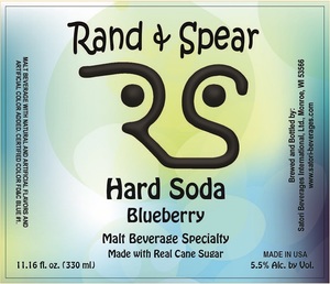 Rand & Spear Hard Soda Blueberry February 2020