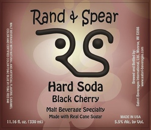 Rand & Spear Hard Soda Black Cherry