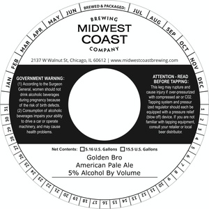 Midwest Coast Brewing Company Golden Bro American Pale Ale