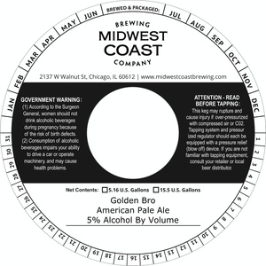 Midwest Coast Brewing Company Golden Bro American Pale Ale