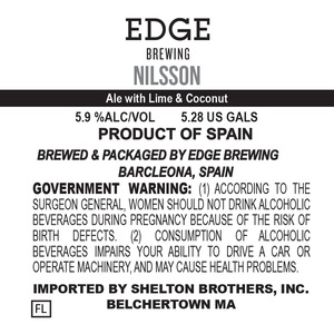 Edge Brewing Nilsson February 2020