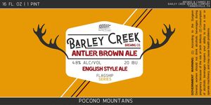 Barley Creek Antler Brown Ale February 2020