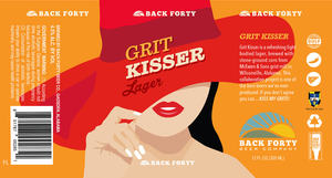 Back Forty Beer Company Grit Kisser Lager February 2020