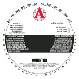 Avery Brewing Co. Quinntiki