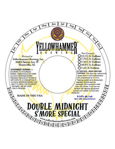 Yellowhammer Brewing, Inc. Double Midnight S'mores Special February 2020