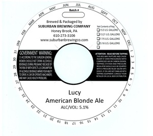 Suburban Brewing Company Lucy American Blonde Ale