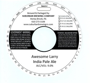 Suburban Brewing Company Awesome Larry India Pale Ale