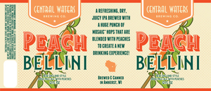 Central Waters Brewing Co. Peach Bellini New England Style India Pale Ale