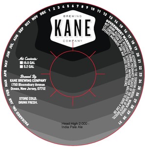 Kane Brewing Company Head High 2,000