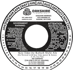 Oakshire Brewing Key-lime-ity Kolsch