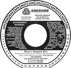 Oakshire Brewing Heart Shaped Box
