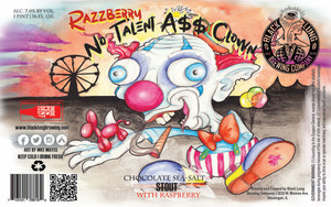Black Lung Brewing Company No Talent A$$ Clown Chocolate Sea Salt Stout With Raspberry