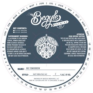Begyle Brewing No Tomorrow February 2020