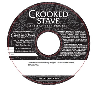 Crooked Stave Artisan Beer Project Double Nelson Double Dry Hopped Double IPA