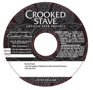 Crooked Stave Artisan Beer Project Rustic Peach