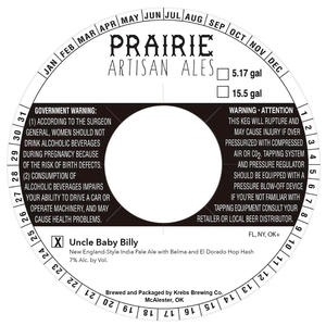 Prairie Artisan Ales Uncle Baby Billy February 2020