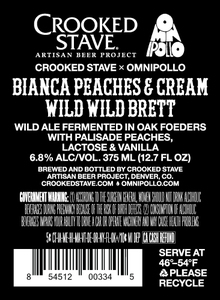 Crooked Stave Artisan Beer Project Bianca Peaches & Cream Wild Wild Brett