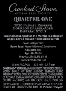 Crooked Stave Artisan Beer Project Private Reserve Bourbon Barrel-aged Stout