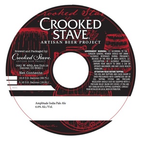 Crooked Stave Artisan Beer Project Amplitude India Pale Ale February 2020