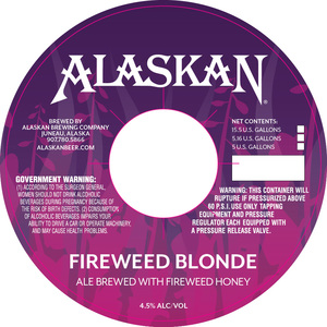 Alaskan Fireweed Blonde March 2020