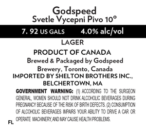 Godspeed Svetle Vycepni Pivo 10º