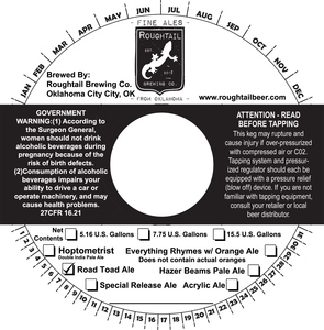 Roughtail Brewing Co. Road Toad February 2020