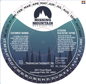 Missing Mountain Brewing Co "bottnee Lee Farnsworth" Ale