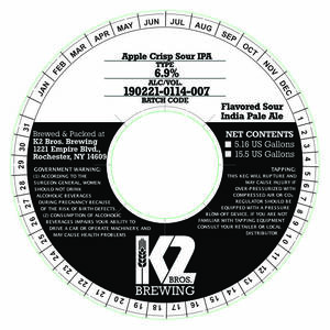 K2 Bros. Brewing Apple Crisp Sour IPA