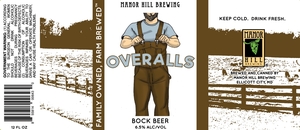 Manor Hill Brewing Overalls: Bock Beer February 2020