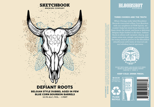 Defiant Roots Belgian Style Dubbel Aged In Few Blue Corn Bourbon Barrels 