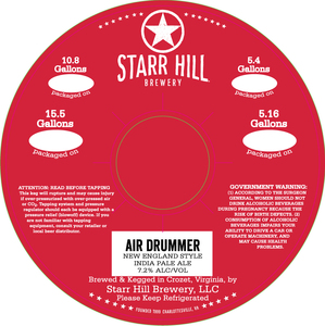 Starr Hill Brewery Air Drummer February 2020