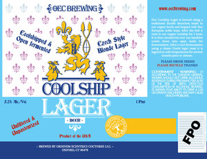 Coolship Lager February 2020