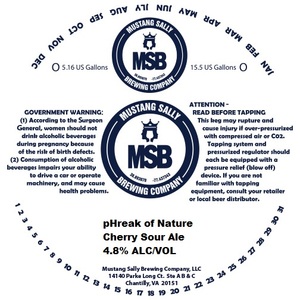 Mustang Sally Brewing Company, LLC Phreak Of Nature Cherry Sour Ale