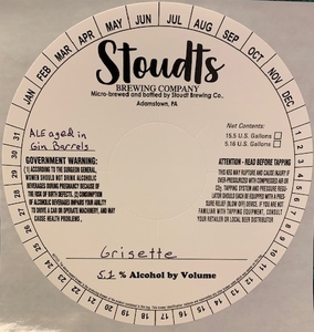 Stoudts Brewing Company Grisette March 2020