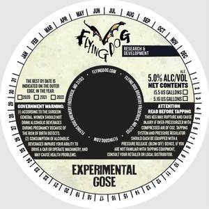 Flying Dog Brewery Research & Development Experimental Gose March 2020