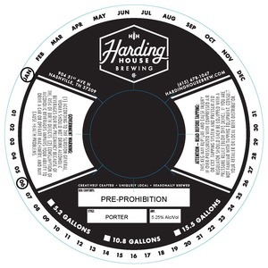 Harding House Brewing Pre-prohibition