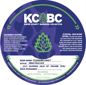 Kings County Brewers Collective Pleasure Craft February 2020