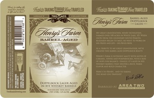 Two Roads Henry's Farm Barrel Aged March 2020