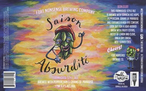 Saison AbsurditÉ Farmhouse Style Ale March 2020