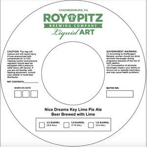 Roy Pitz Brewing Company Nice Dreams Key Lime Pie