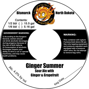 Ginger Summer Sour Ale