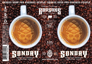 Bad Sons Beer Co. Sonday Stout March 2020
