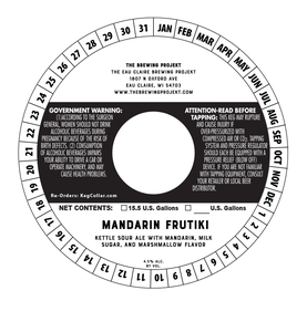 The Brewing Projekt Mandarin Frutiki February 2020