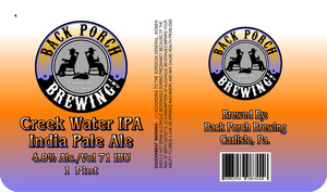 Back Porch Brewing Creek Water IPA