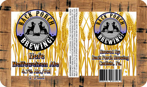 Back Porch Brewing Hefe