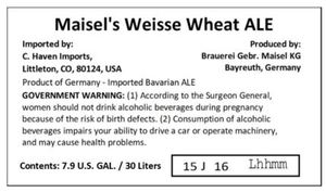 Maisel Weisse Wheat
