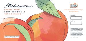 Eponymous Brewing Co. PÉchenom Barrel Aged Sour Saison Ale With Peaches