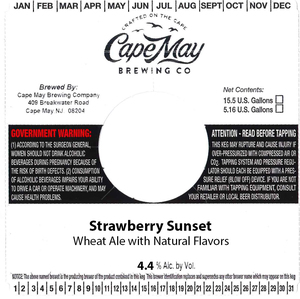 Cape May Brewing Co. Strawberry Sunset